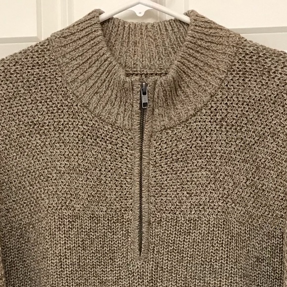 Red Head 1/4 Zip Pullover Knit Sweater XLT XL Tall New Tan - Picture 9 of 9